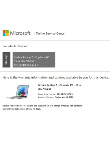 Microsoft Surface Laptop 7 - X Elite 16GB RAM/256 SSD